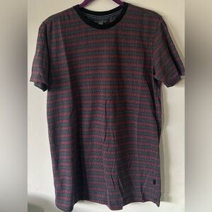 Beautiful Giant Black and Red Striped Men's Tee